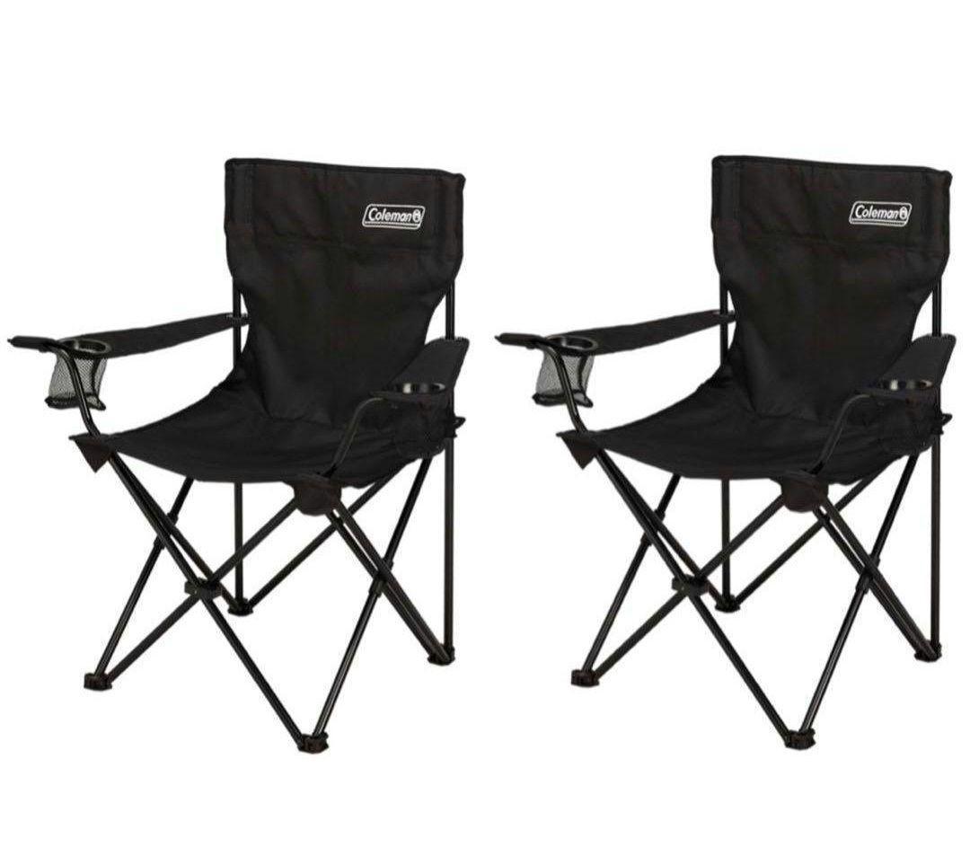 【Coleman】アームチェア 2000038829 黒 2脚セット【新品】