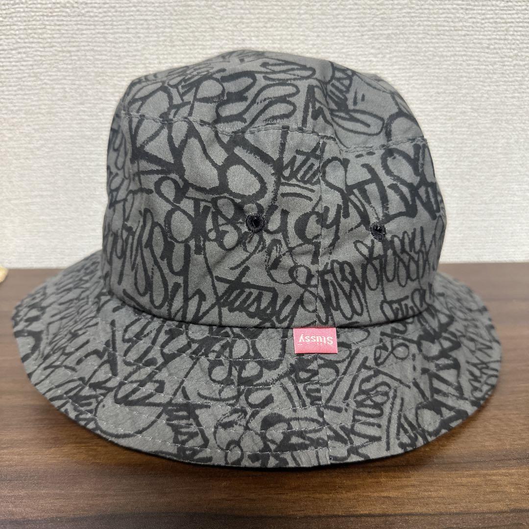 Stussy グレー バケットハット L/XL Stussy グレー バケットハット - メルカリ