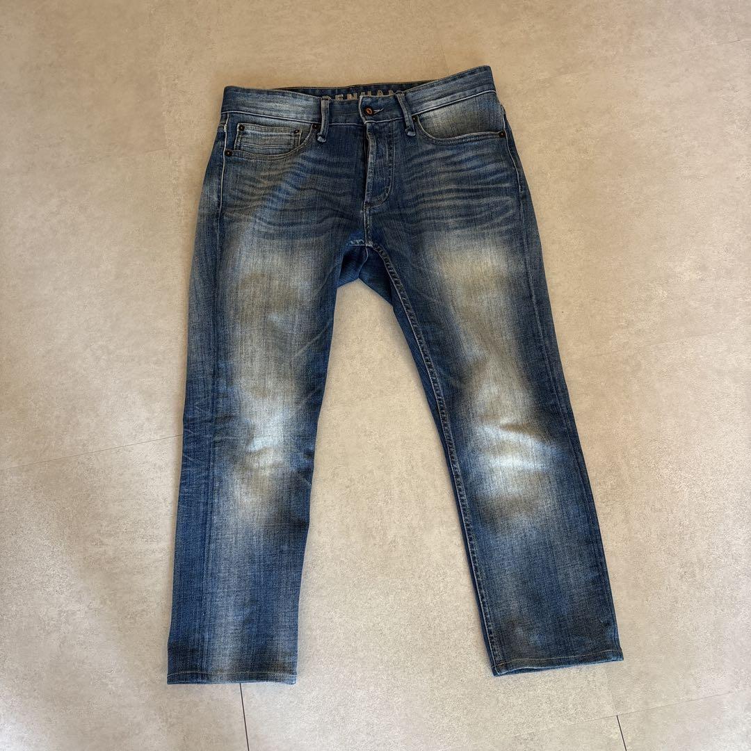 DENHAM RAZOR SLIM FIT Candiani USED加工 30