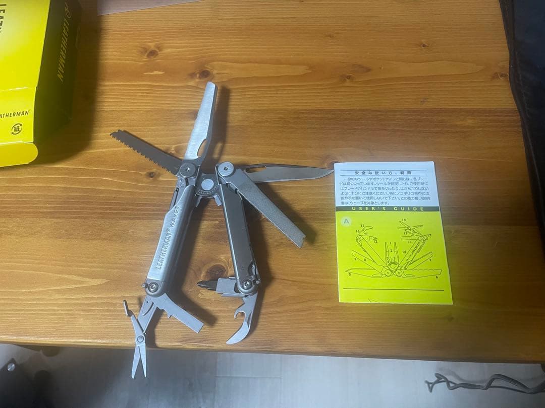 美品！LEATHERMAN Wave 多機能ツール　バイクに！キャンプに！