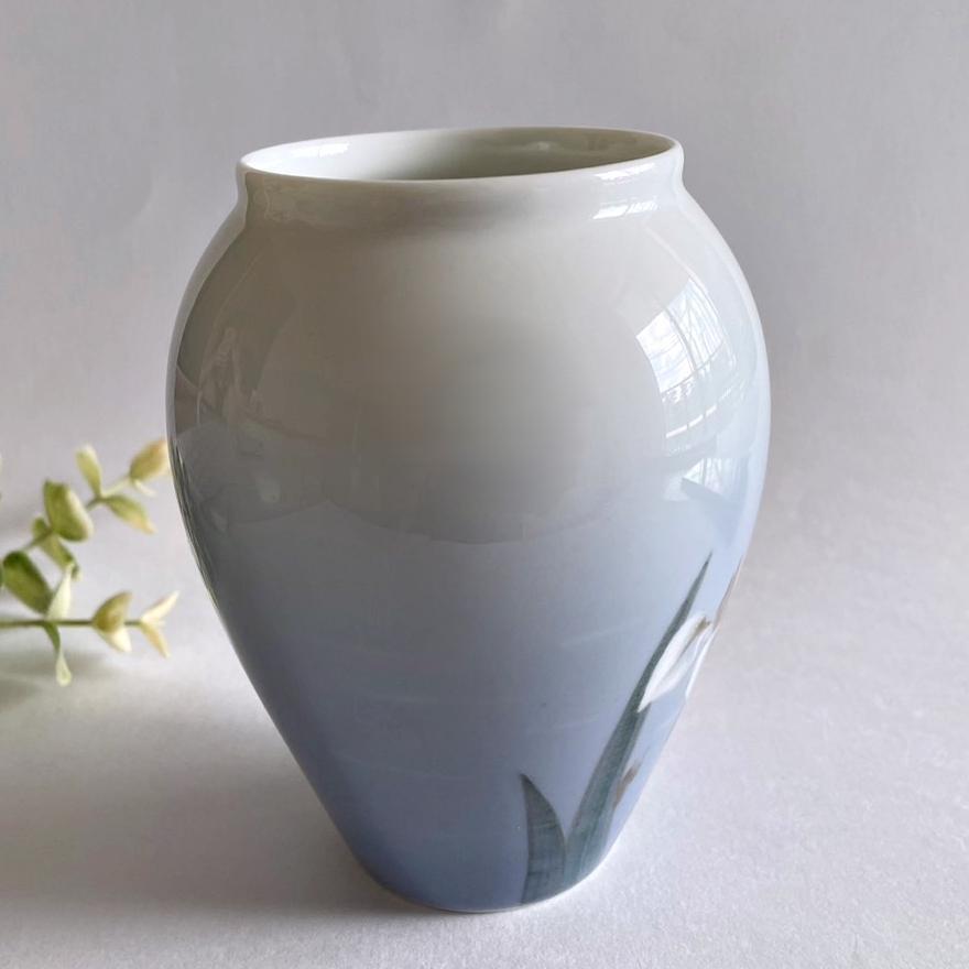 ロイヤルコペンハーゲン 燕 ツバメ 鳥 アイリス アヤメ 赤字覚悟⇒9,000円 花瓶 1947年