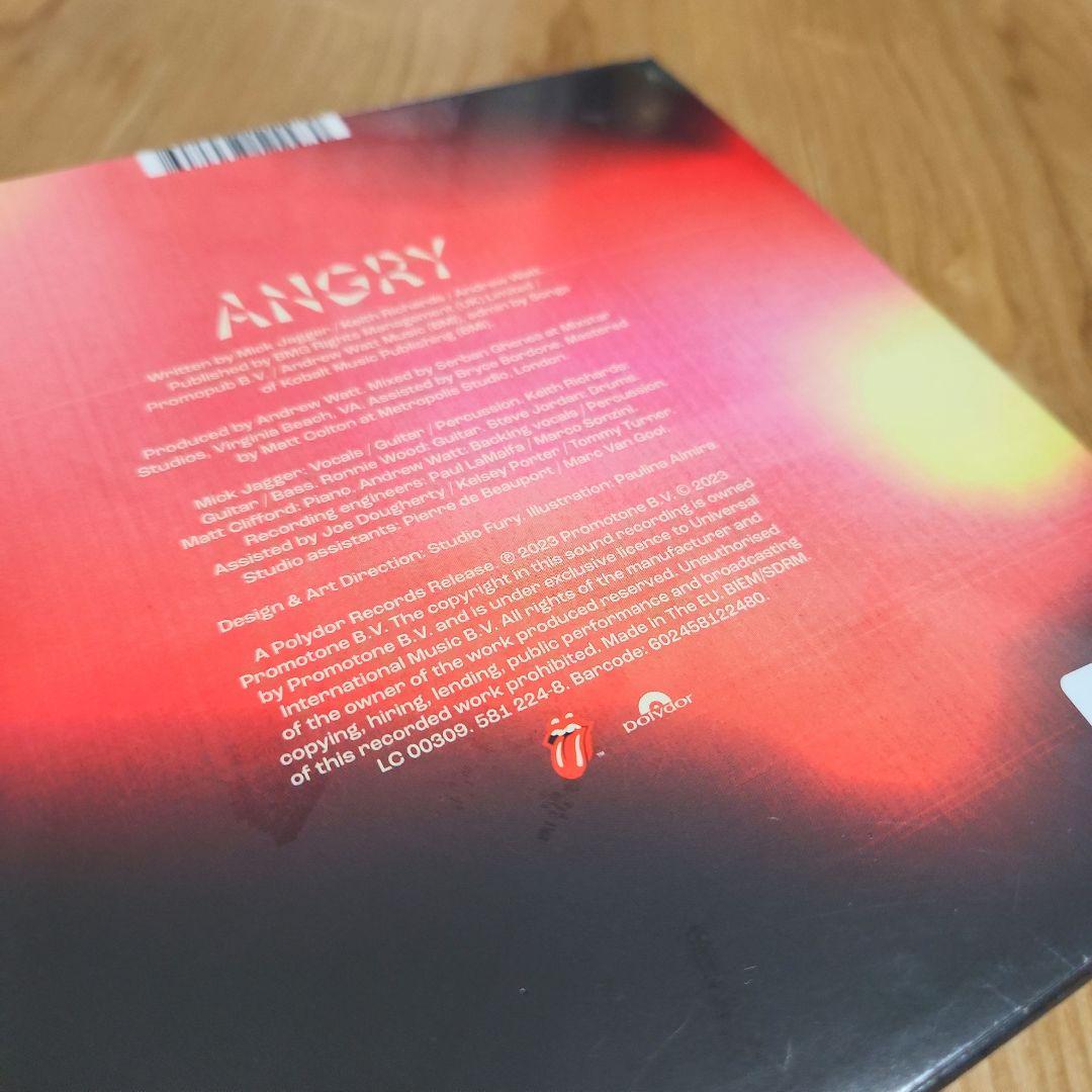 The Rolling Stones「Angry」〈Red Vinyl 7〉 - メルカリ