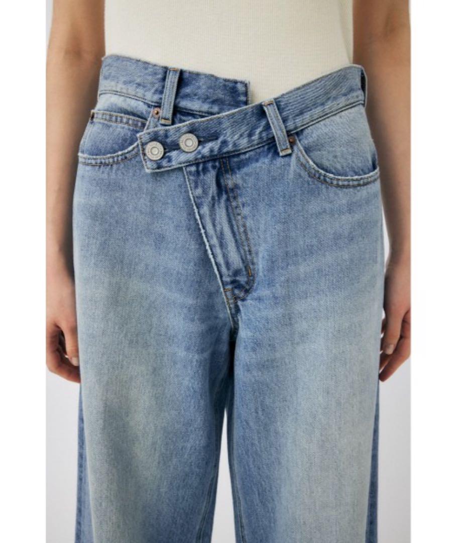 MOUSSY CROSS WAIST WIDE STRAIGHT サイズ1