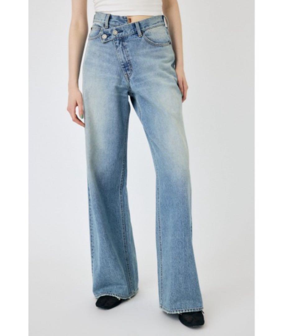 MOUSSY CROSS WAIST WIDE STRAIGHT サイズ1