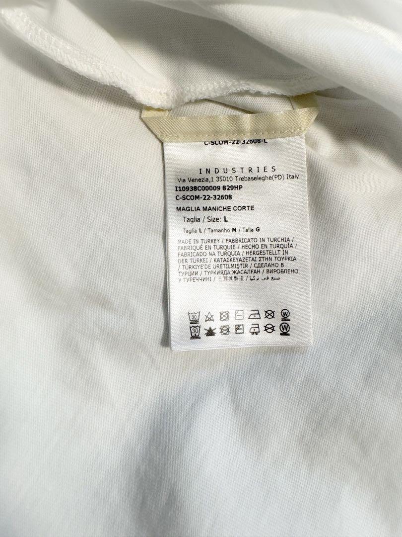MONCLER 刺繍ロゴ Tシャツ 白 Lサイズ