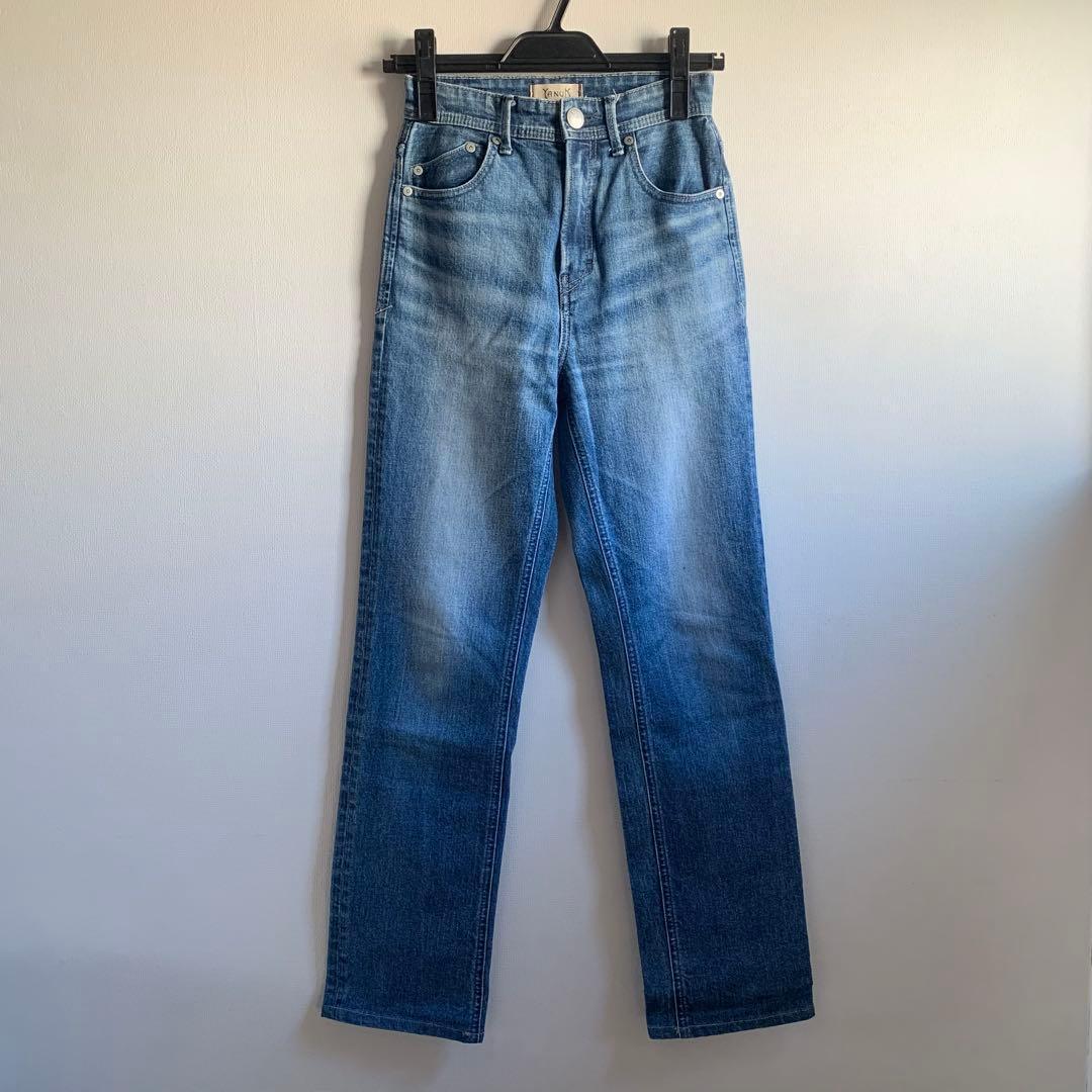 ライトブルーストレートデニム ハイウエストXL(LL)