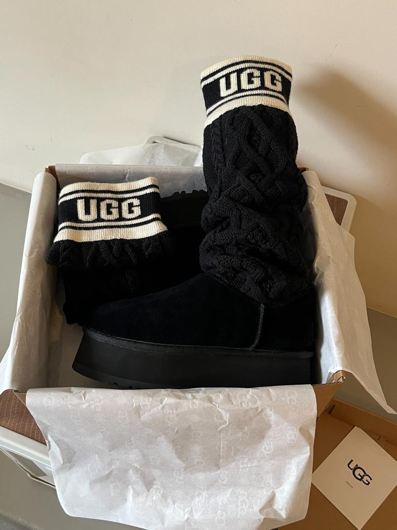 美品ugg クラシック セーター レタートール~