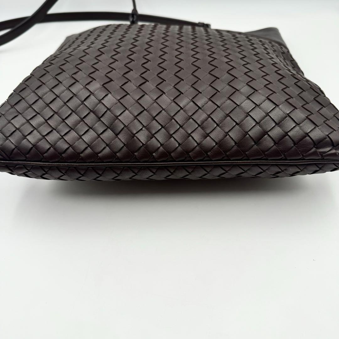 美品✨BOTTEGA VENETA ショルダーバッグ　ブラウン　オールレザー