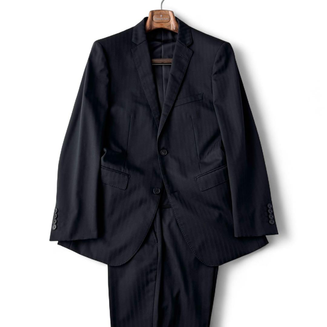 完璧 バーバリー BURBERRY セットアップ L〜XL 40L ブラック スーツ スーツ