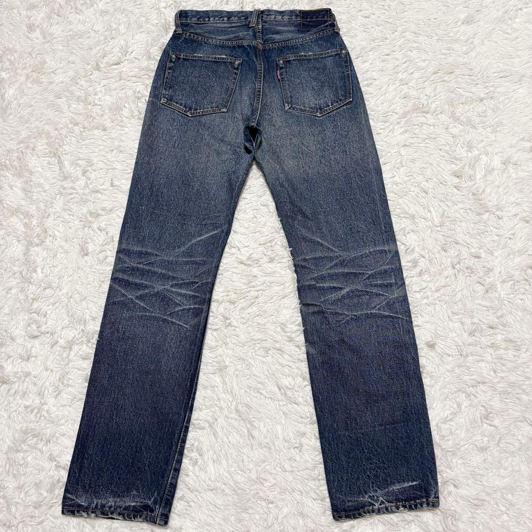 鬼ヒゲ ドゥニーム オリゾンティ デニムパンツ 赤耳 加工 日本製 00s 31