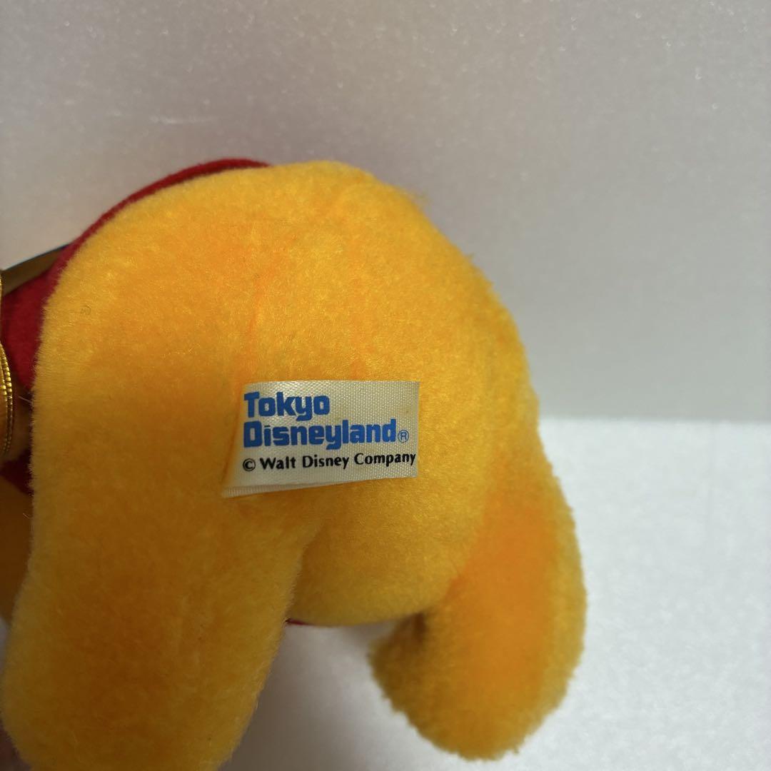 ★タグ付き★くまのプーさん　レトロ　ぬいぐるみ　ディズニーランド