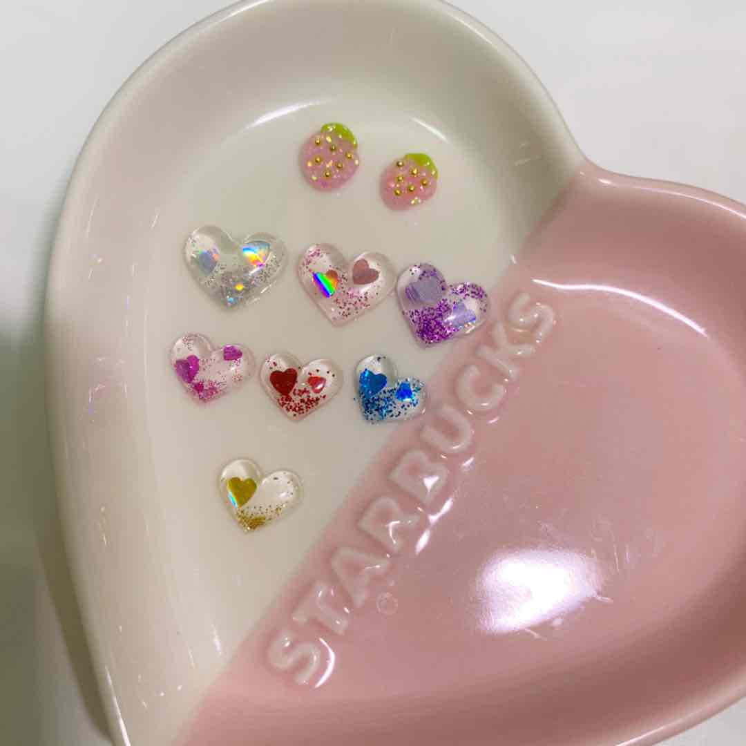 3dネイルパーツ オーダー受付中 くま うさぎ ねこ リボン ハート デコパーツ