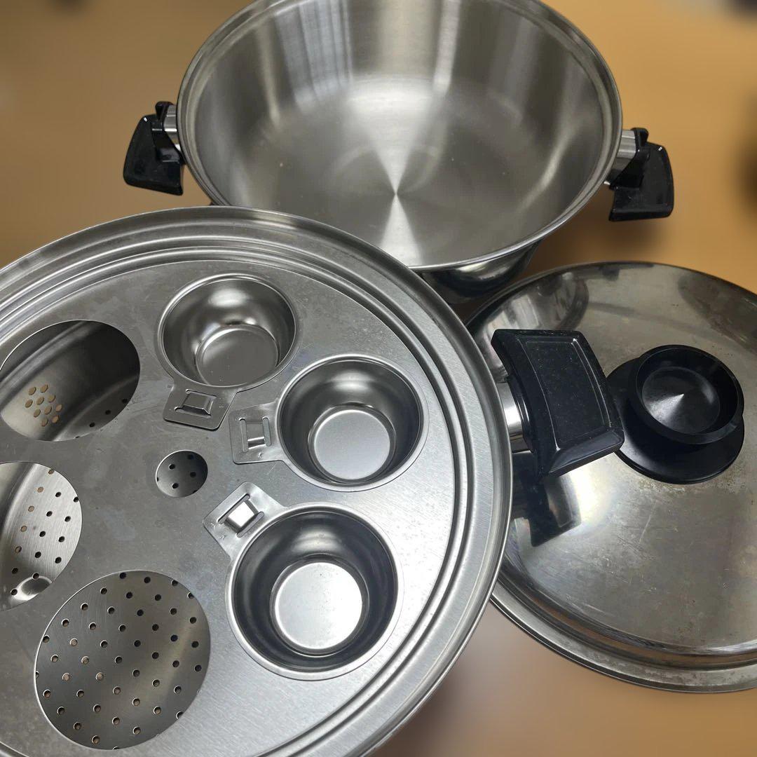 ロイヤルクイーン　ステンレス製 蒸し器セット（大）