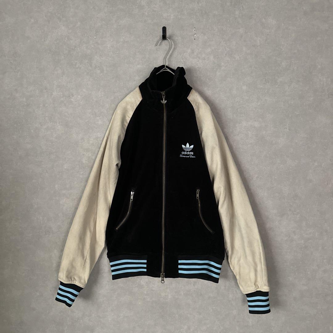 希少 00′s adidas コーデュロイ トレフォイル 刺繍トラック