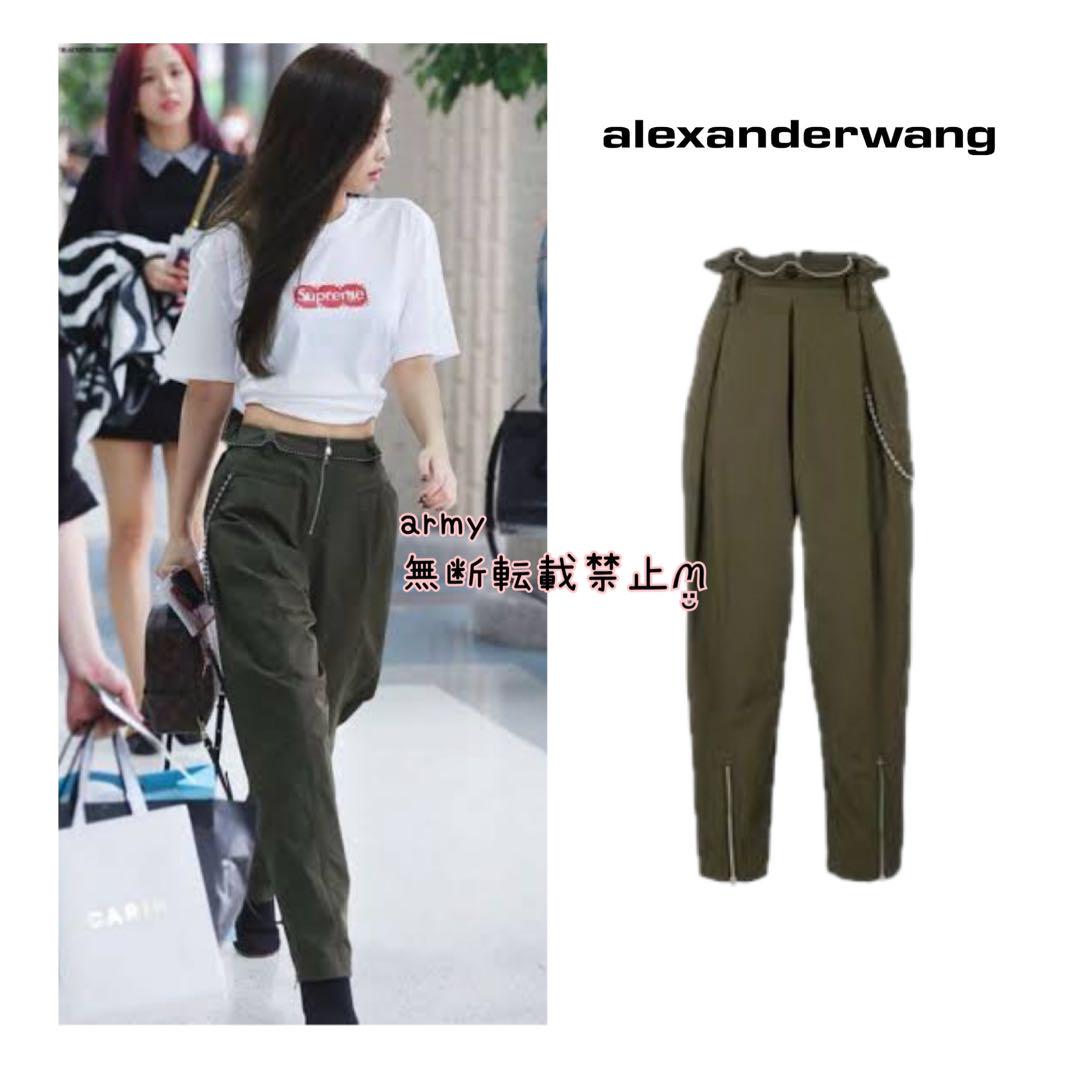 Alexander wang BLACKPINK ジェニ 着用 パンツ カーキ - メルカリ