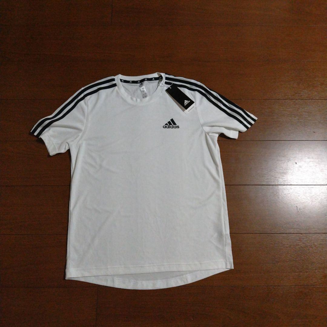 adidas ホワイト Tシャツ Mサイズ - メルカリ