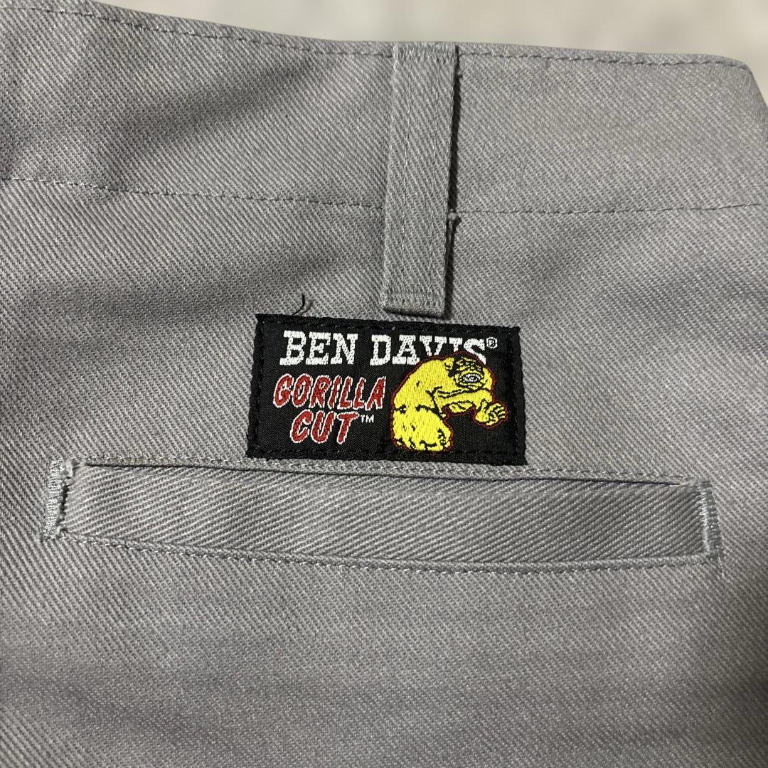 90s BEN DAVIS usa製　ゴリラカット　グレー　ワイドワークパンツ