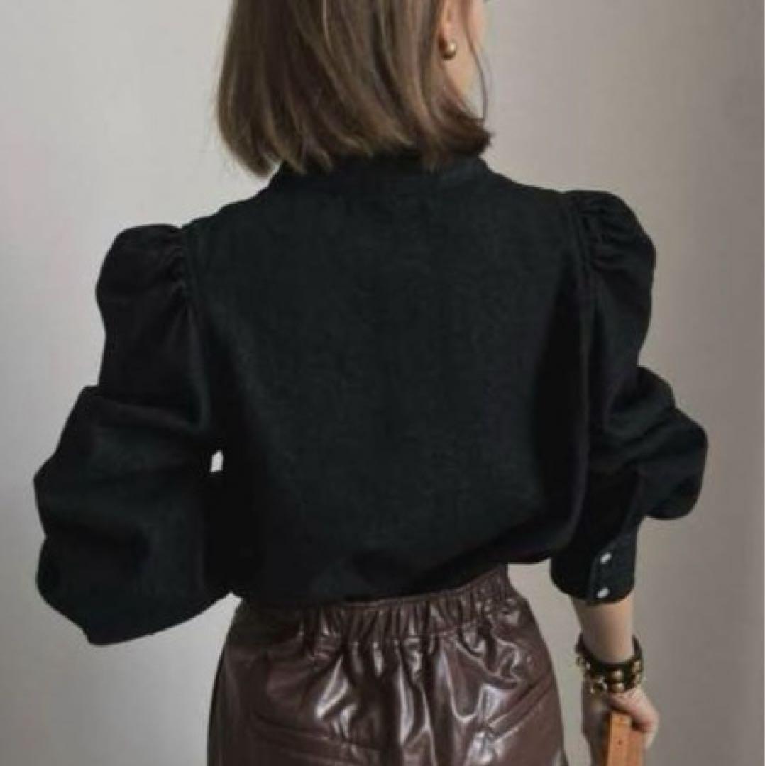 新品タグ付き★Ameri★DENIM POOFY BLOUSE★人気新品★即完売