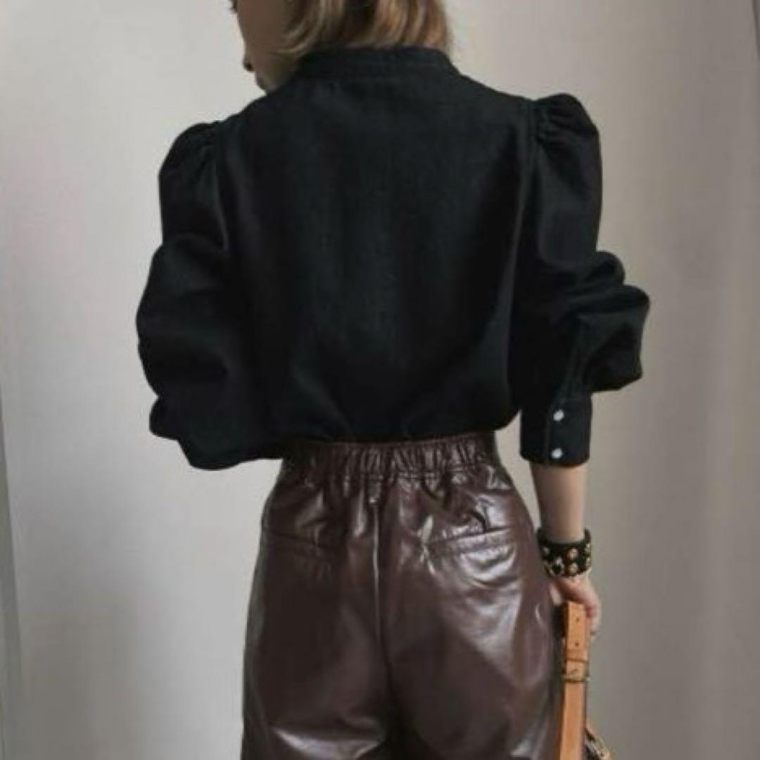 新品タグ付き★Ameri★DENIM POOFY BLOUSE★人気新品★即完売