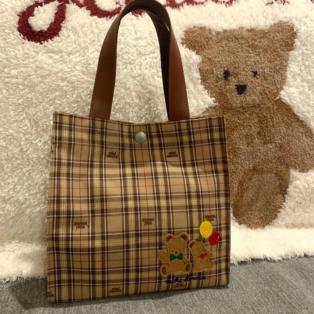 ミキハウス　ベアトートバッグ