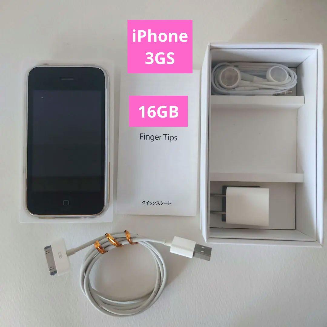 Apple iPhone 3GS 16GB本体と付属品【純正イヤフォン未使用】