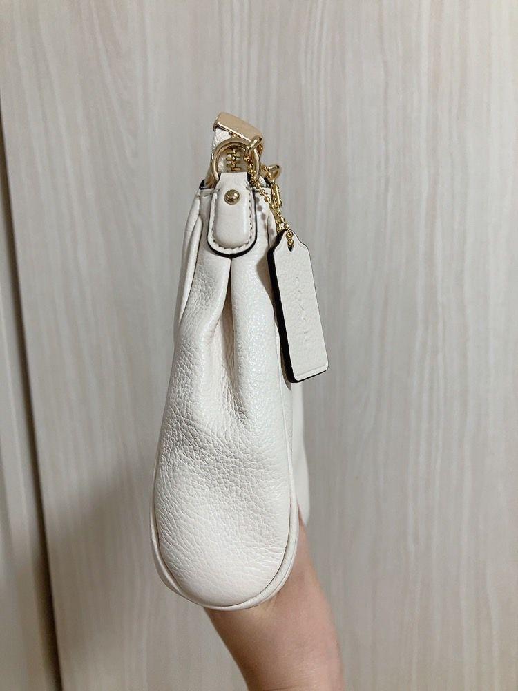 美品*ほぼ未使用　COACH　コーチ　ハンドバッグ　ゴールドチェーン　アイボリー