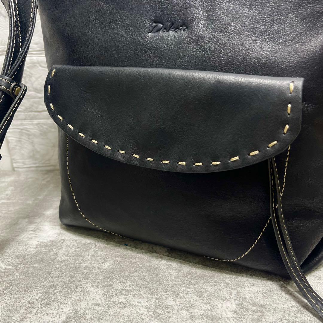 【未使用タグ付き】 Dakota シャーロット ショルダーバッグ レザー 黒