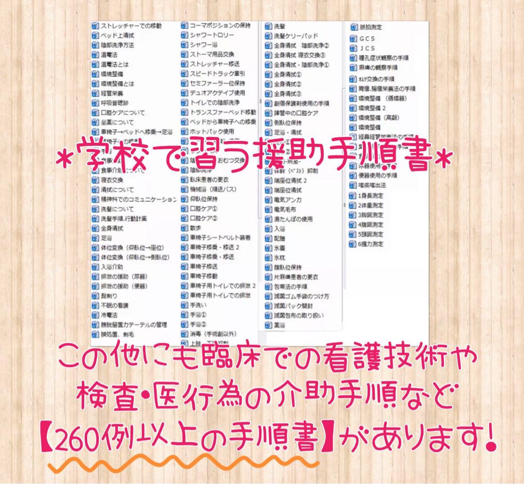 看護実習 看護学生 看護学校 手順書 関連図 看護計画 看護過程 国試 資料