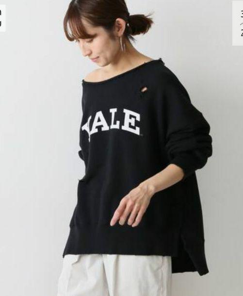 人気 ブランド チェック FRAMeWORK YALE/リメイク風スウェット トレーナー/スウェット
