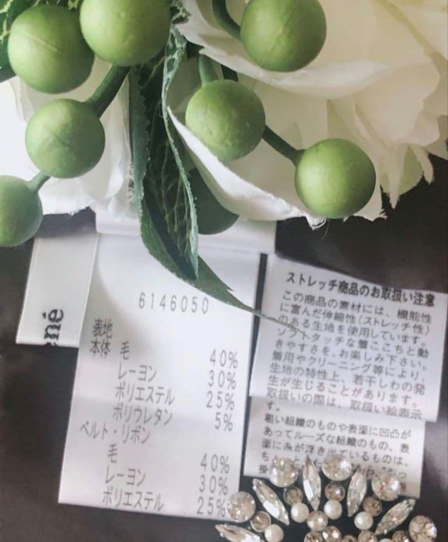 Rene♡リボンワンピース ダークグレー 入学式 入園式 Rene♡リボンワンピース ダークグレー 入学式 入園式