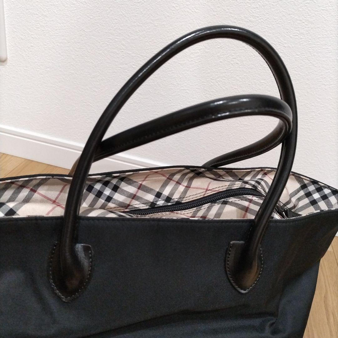 BURBERRY BLUE LABEL ブラック トートバッグ