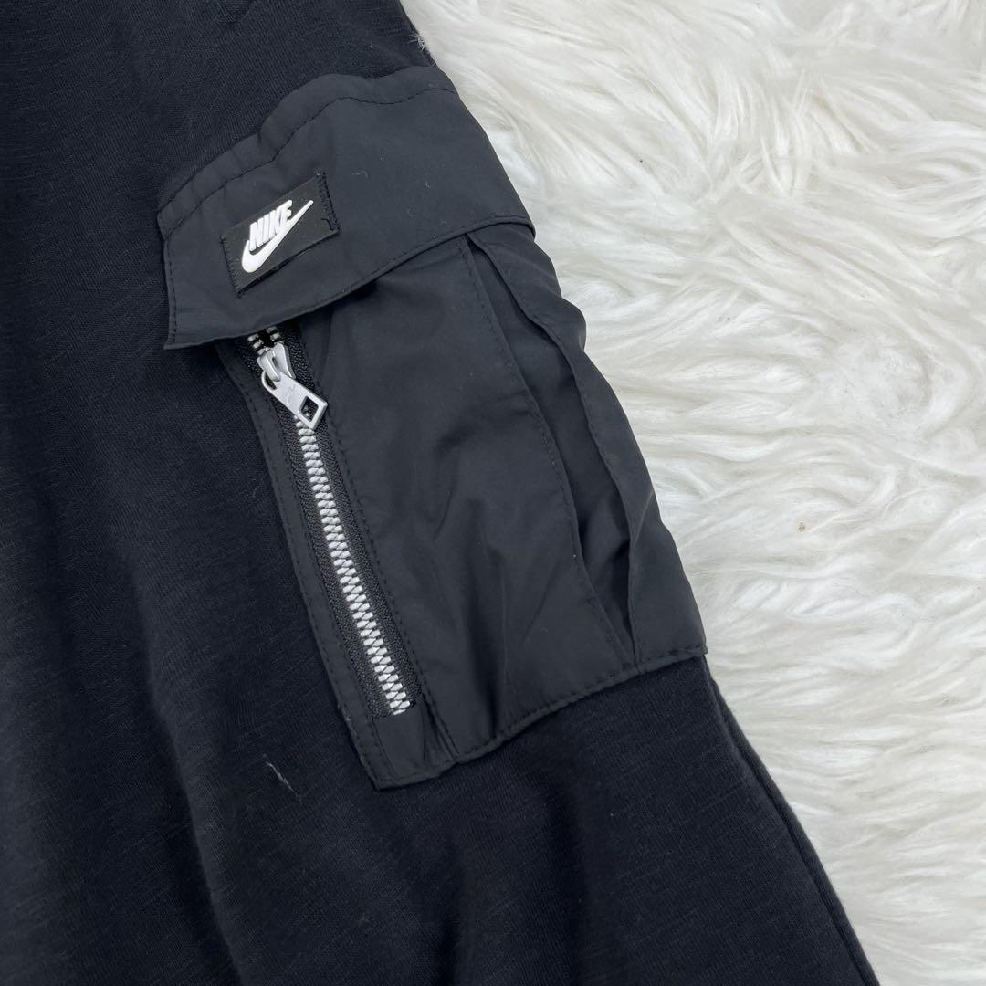NIKE ナイキ XL プルオーバーパーカー ナイロン 切り替え カーゴパンツ