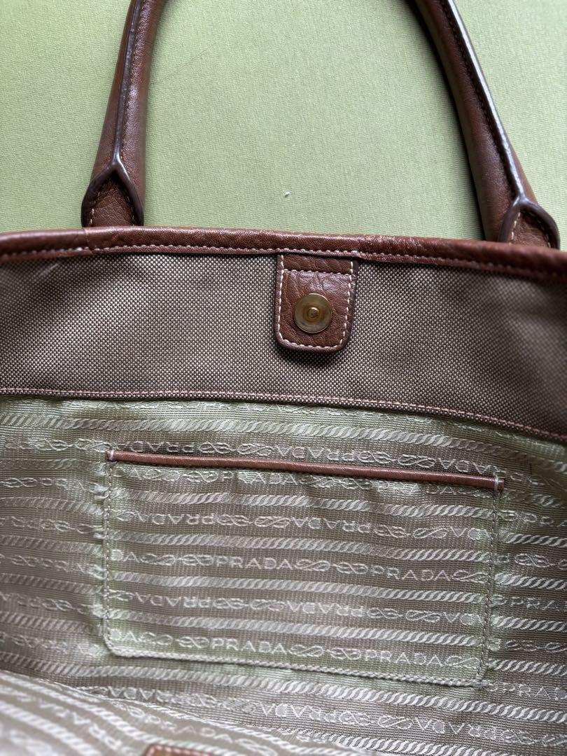 PRADA　プラダ ロゴジャガード　トートバッグ