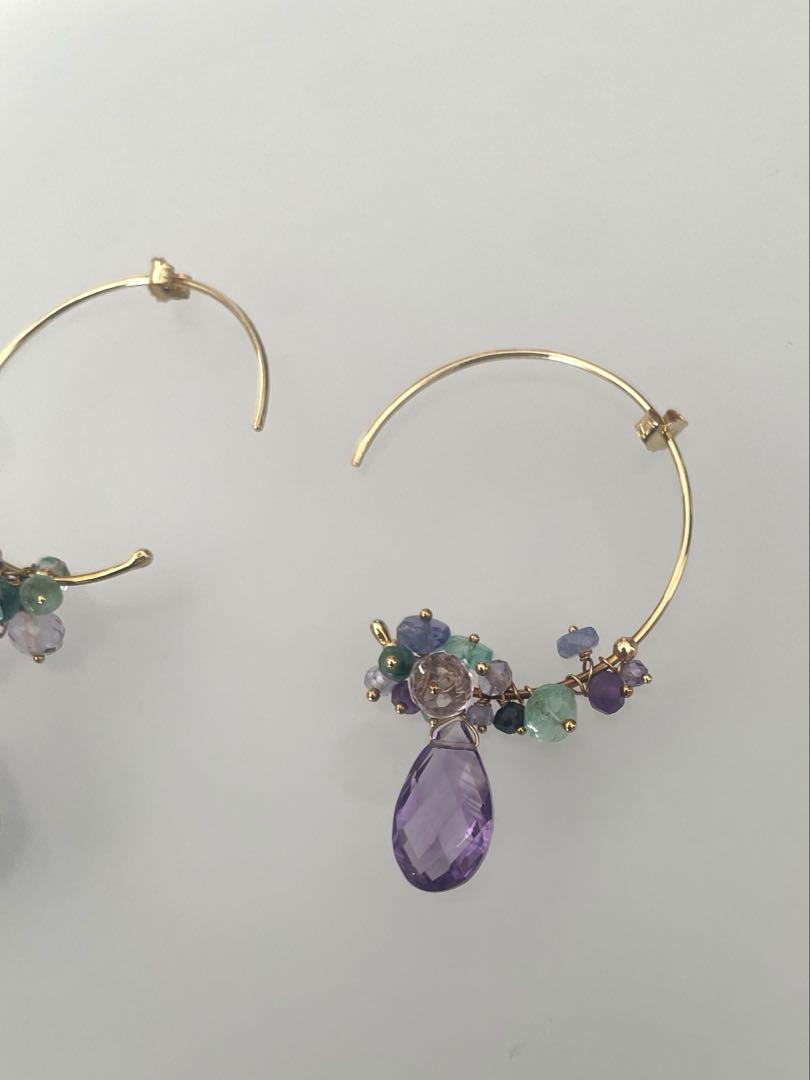 【美品】スイートピー　SweetPea　フープピアス　両耳セット