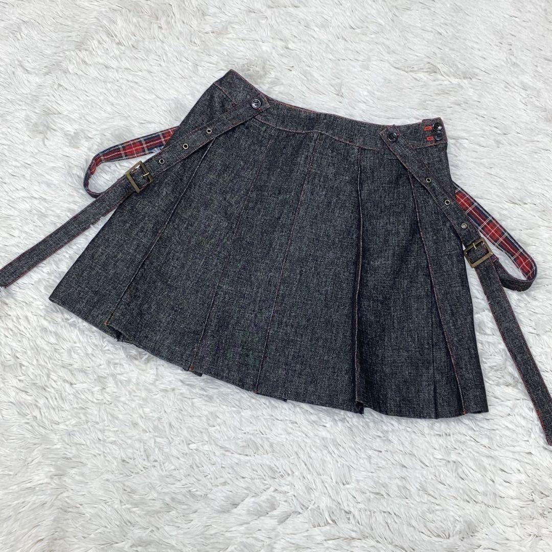 90s 00s y2k BETTY\'S BLUE デニムスカート サスペンダー