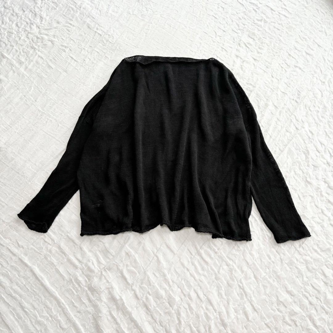 curensology コットンシルクワイドポロプルオーバー ブラック