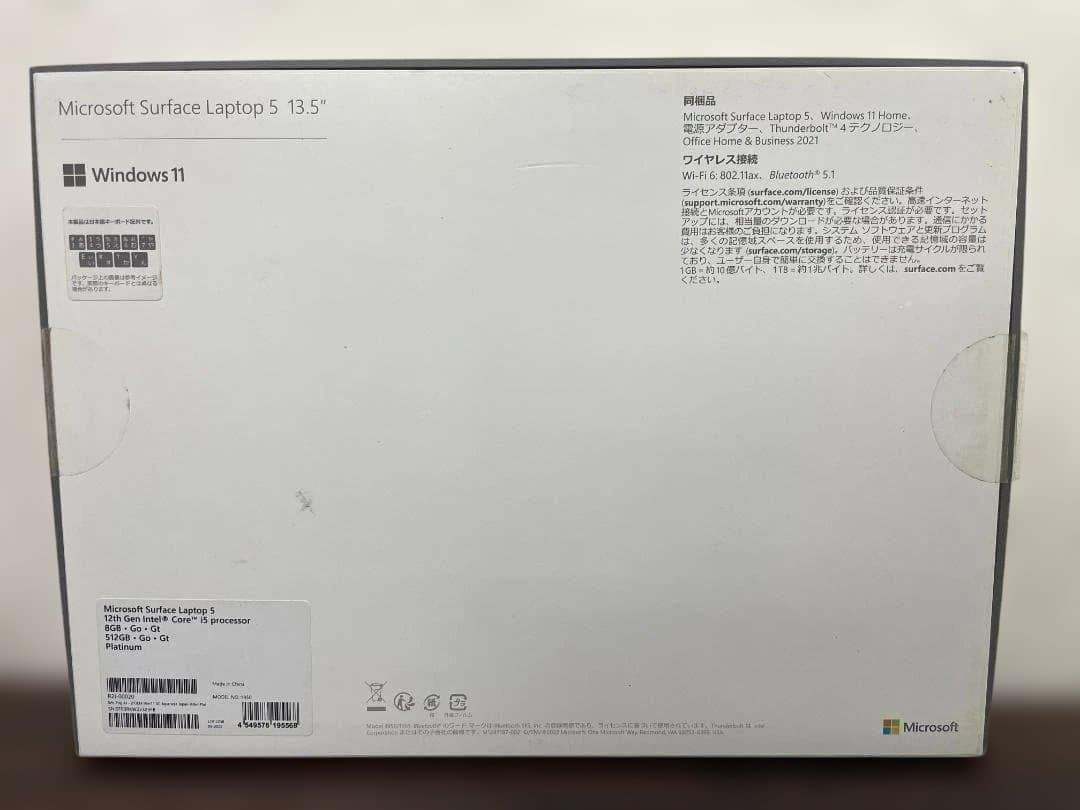④M1 Microsoft Surface Laptop 5 R2I-00020 ④M1 Microsoft Surface Laptop 5 R2I-00020