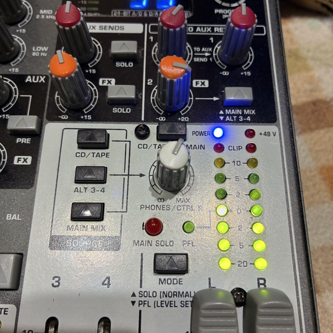 動作良好　Behringer XENYX1204FX アナログミキサー 希少