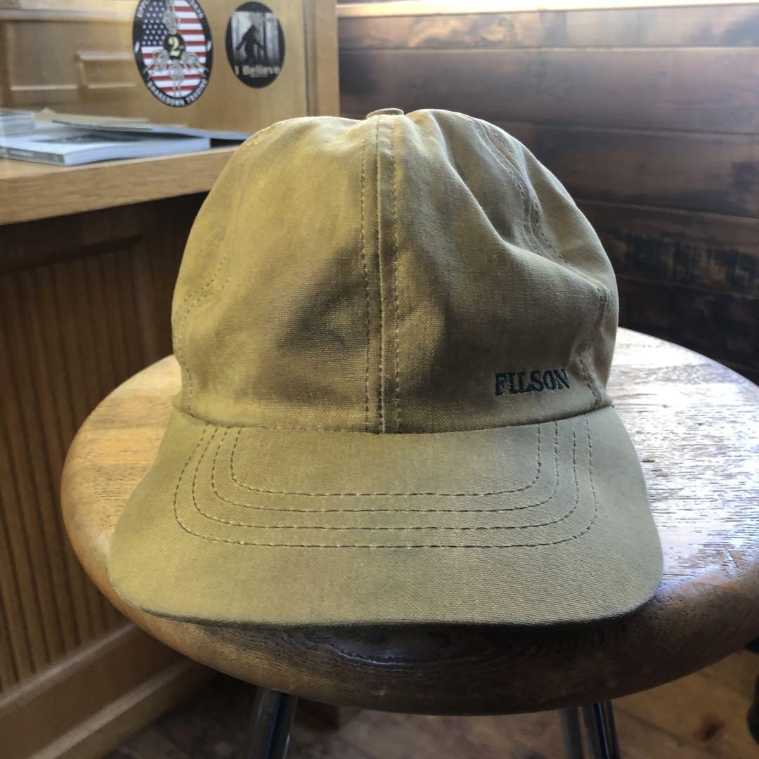 美品　FILSON ワークキャップ カーキ　オイルフィニッシュ