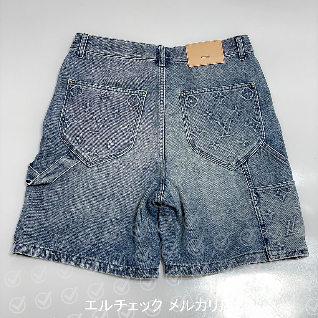 ルイヴィトン デニムカーペンターショーツ 1ABJ7D