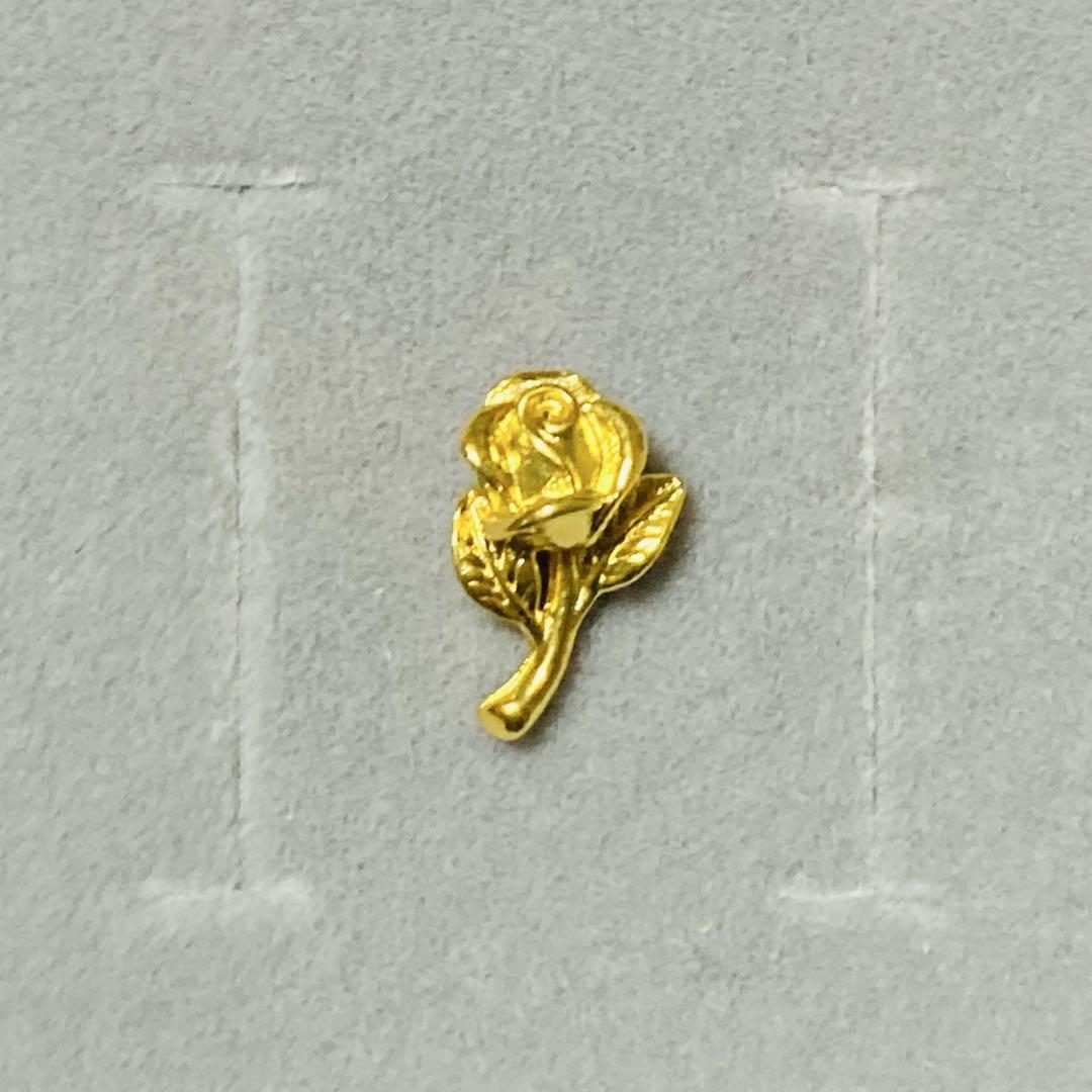 24K 24金　薔薇型　ペンダントトップ　足金999刻印入り