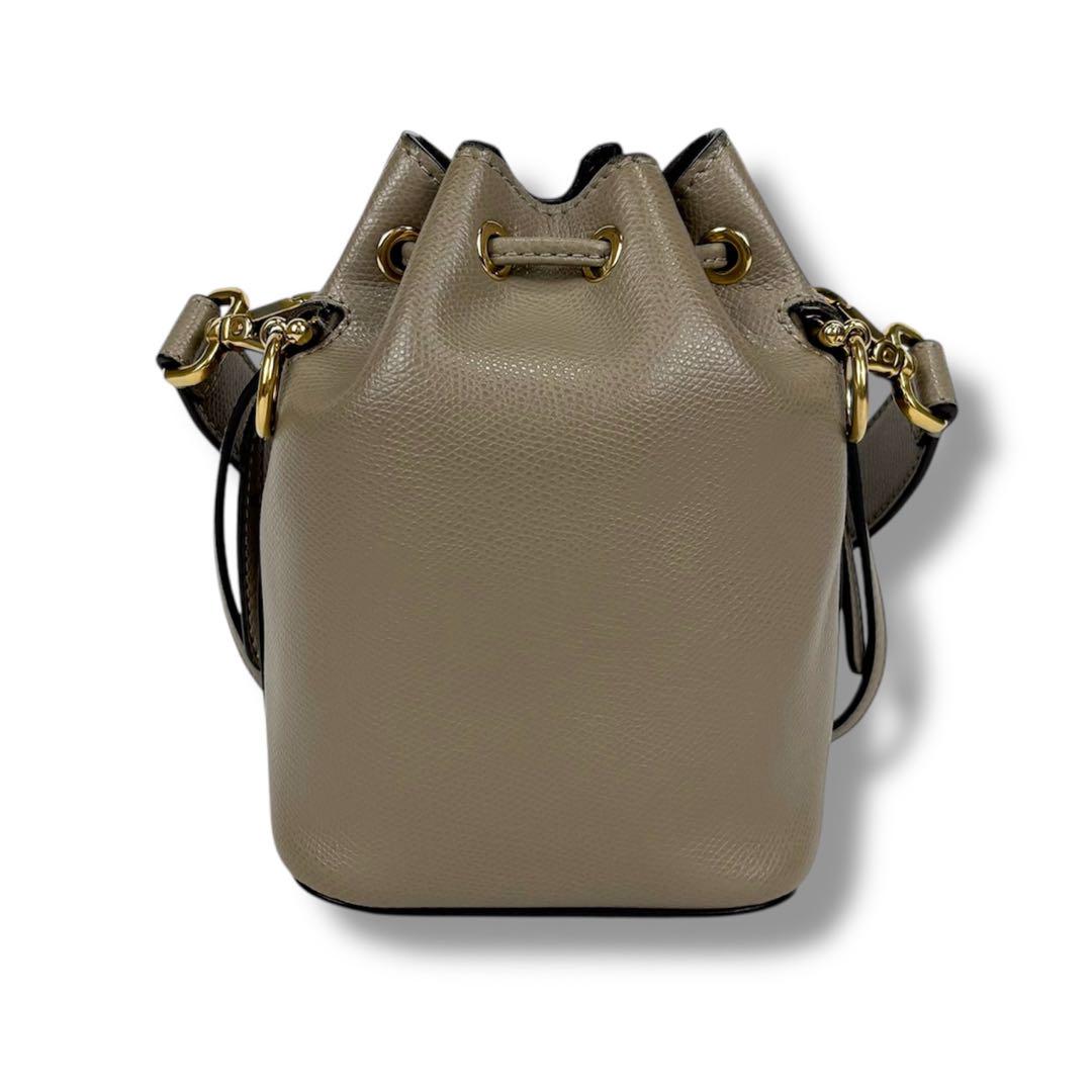 フェンディ FENDI モントレゾール ミニ 2WAY 巾着 グレージュ