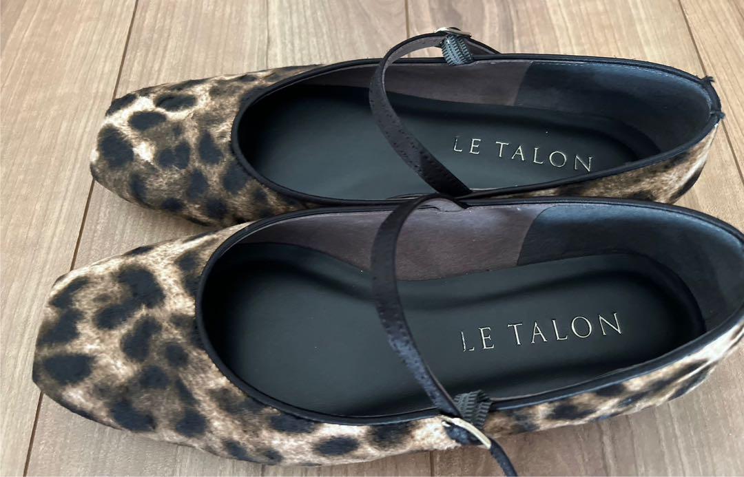 kiki　Le Talon スクエアソフトメリージェーン　レオパード