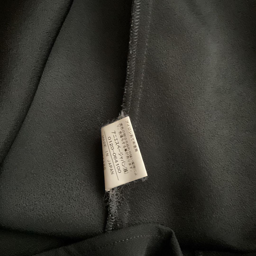 agnès b. 黒シンプルスカートU700【美品】丈65cm U700 JUPE スカート ｜agnès b. FEMME（ファム）｜アニエスベー