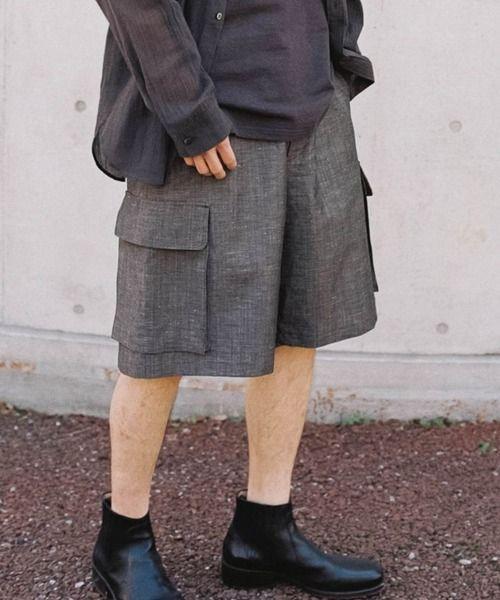パンツ LINEN WOOL PINHEAD SHORTS LINEN WOOL PINHEAD SHORTS - メルカリ