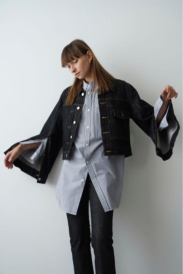 CLANE BELL SLEEVE COMPACT JEAN JACKET
