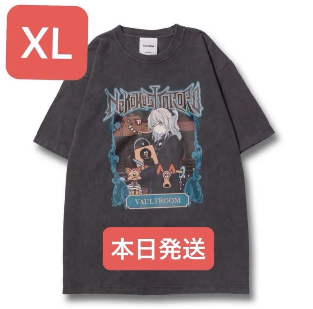 VAULTROOM × TORORO TEE CHARCOAL XL 猫麦とろろ