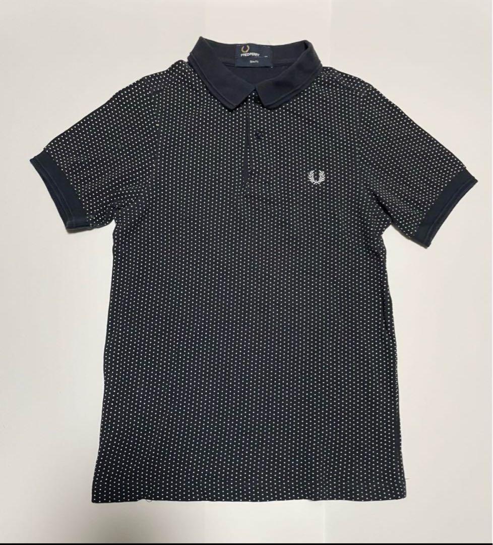 m1192 FRED PERRY フレッドペリー ポロシャツ ドット 水玉 ロゴ