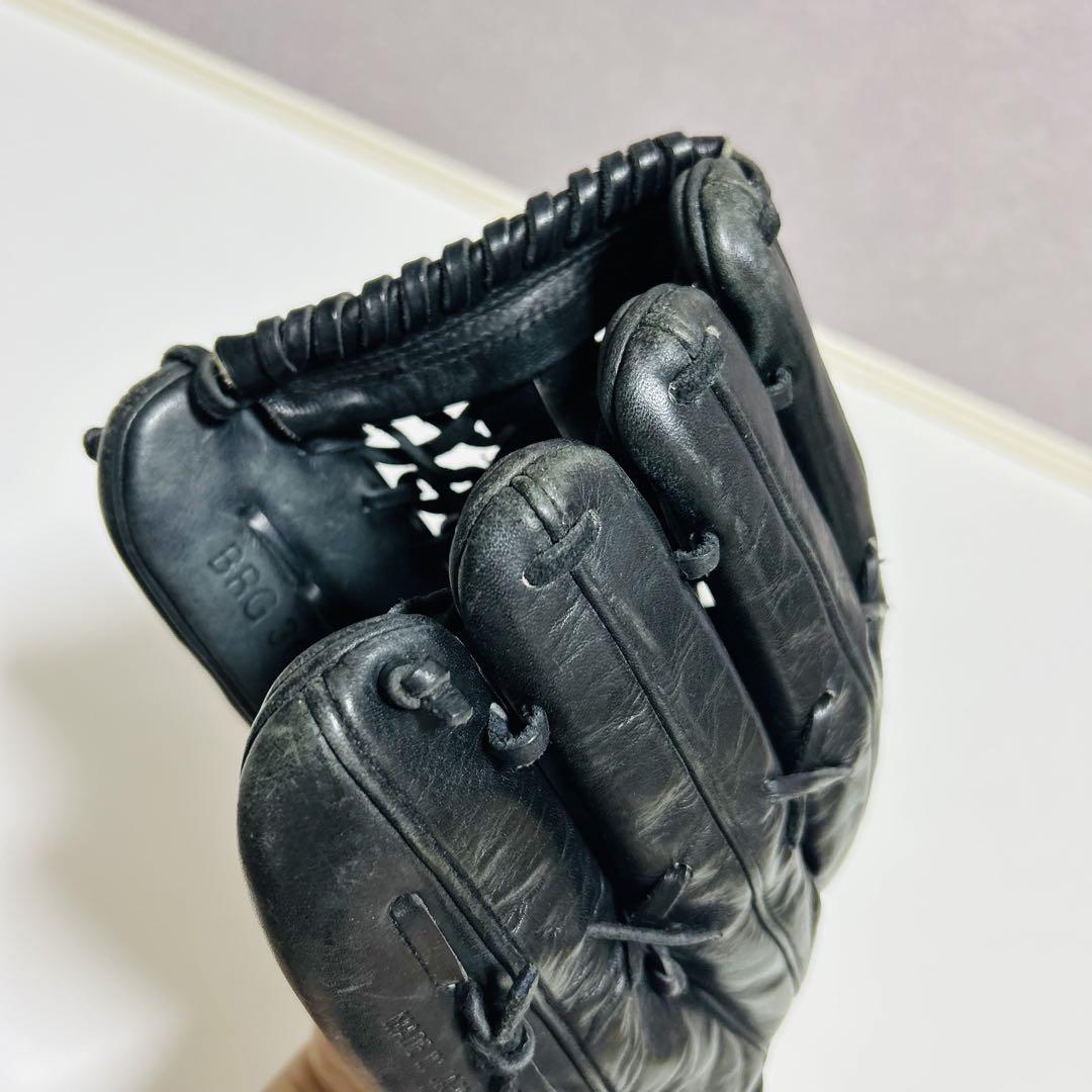 【希少 旧ロゴ】ZETT プロステイタス 硬式外野手用 グローブ ブラック