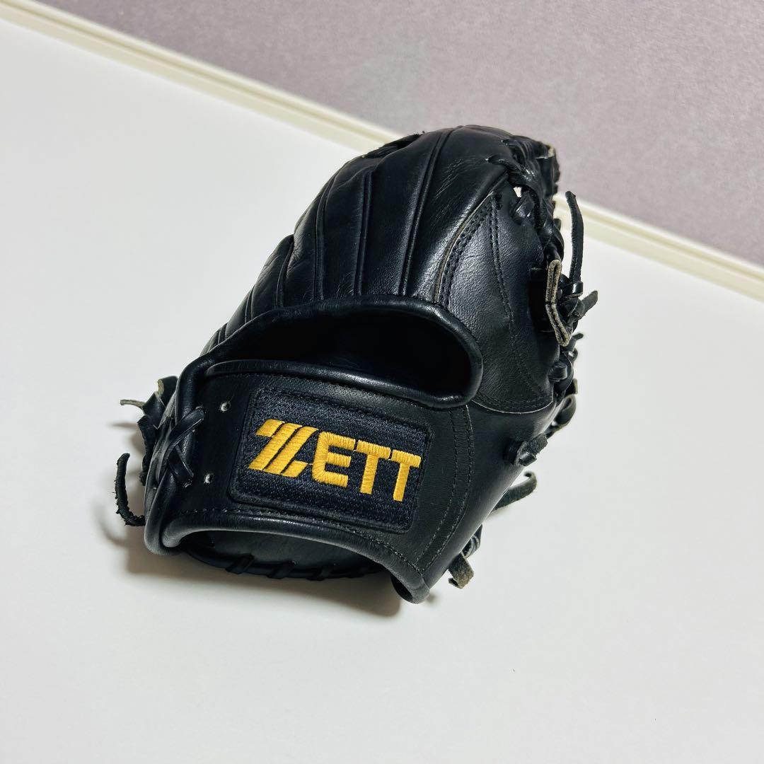 【希少 旧ロゴ】ZETT プロステイタス 硬式外野手用 グローブ ブラック